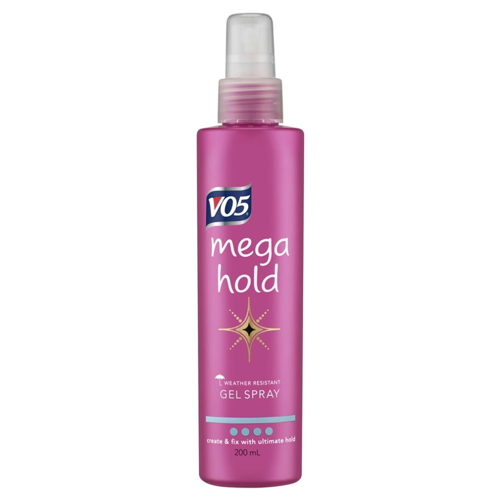 Vo5 Mega Hold Hair Styling Gel Spray 200Ml