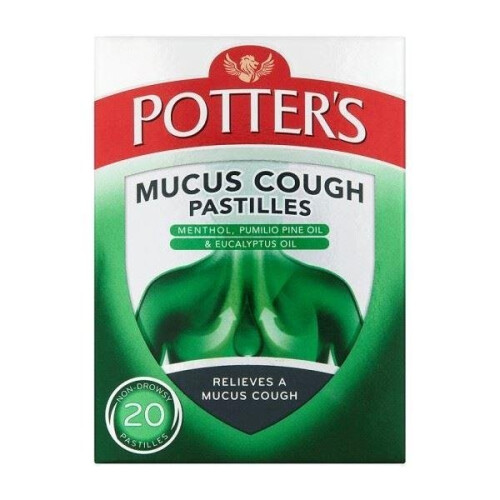 Potters Mucus Cough 20 Pastilles