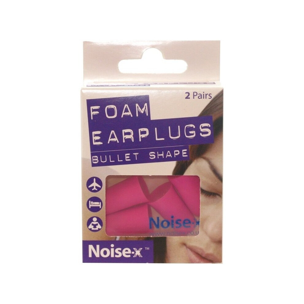 Noise-X Foam Bullet Shape Earplugs 2 Pairs