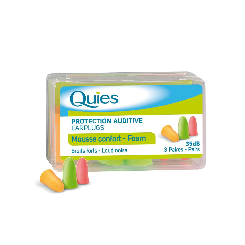 Quies Foam Earplugs 3 Pairs