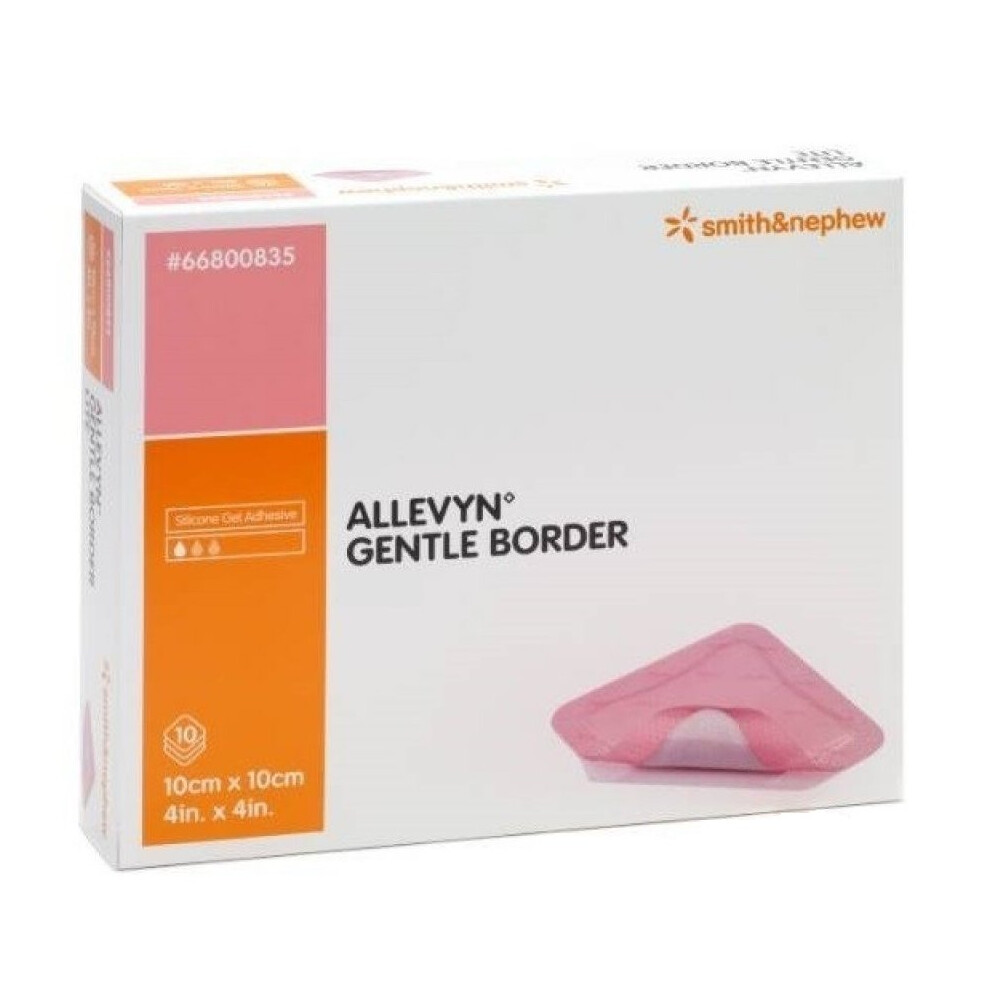 Allevyn Gentle Border 10cm x 10cm - 10 Dressings