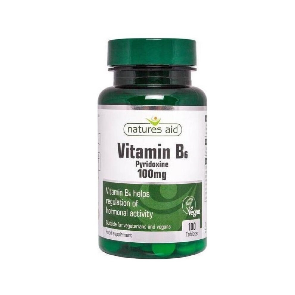 Natures Aid Vitamin B6 100mg 100 Tablets