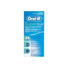 Oral-B SuperFloss Super Dental Floss for Braces Bridges - 50 Metres