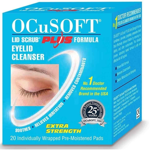 Ocusoft Lid Scrub Plus Extra Strength - 20 Pads