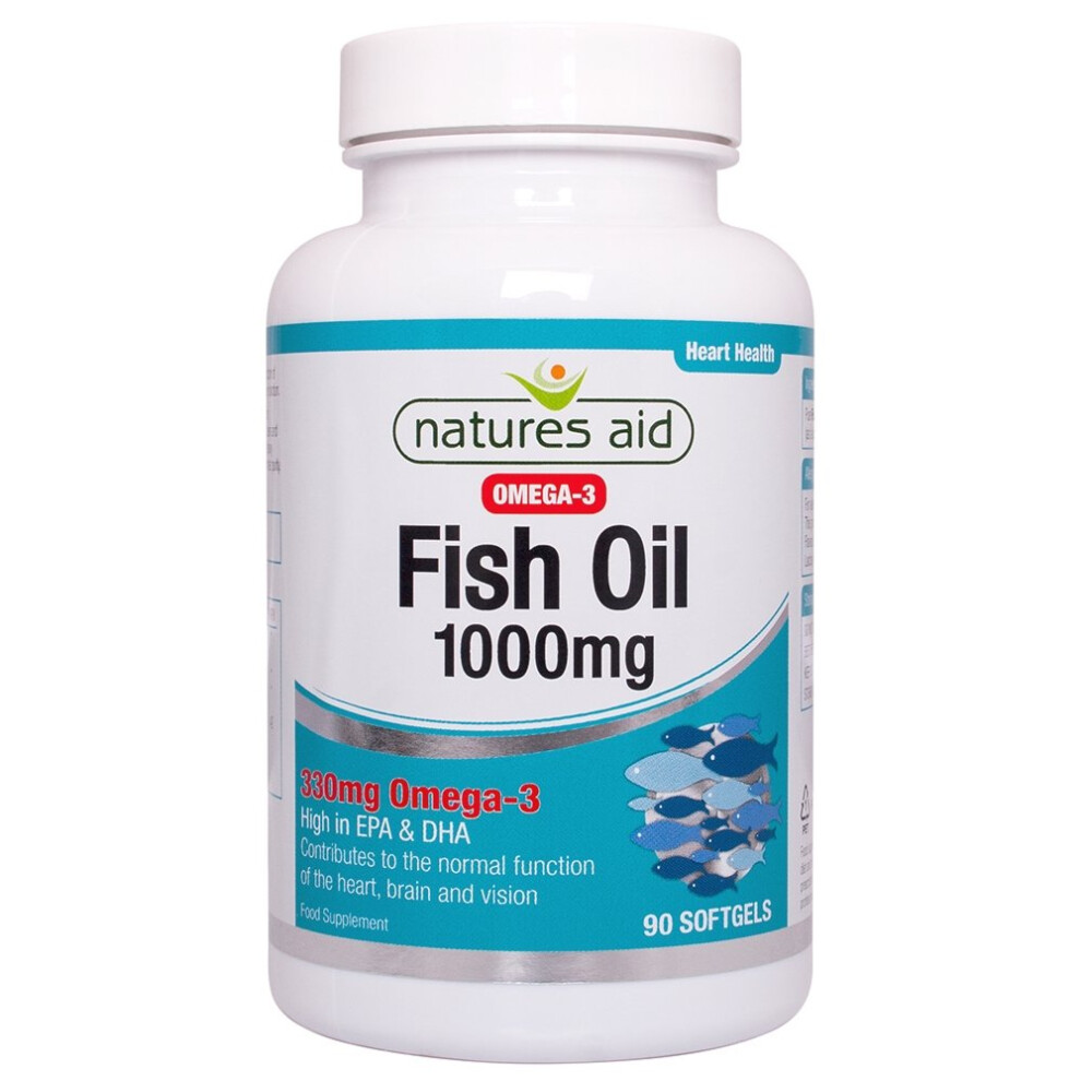 Natures Aid Omega-3 Fish Oil 1000mg 90 Softgels