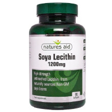 Natures Aid Soya Lecithin Tablets 1200mg - 90 Softgels