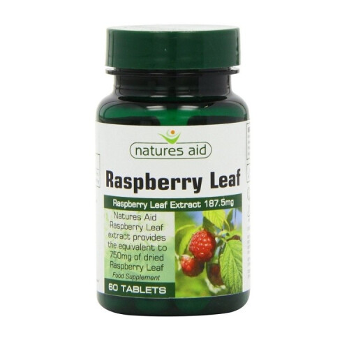 Natures Aid Natures Aid Raspberry Leaf 375mg (750mg equivalent) 60 Tablets
