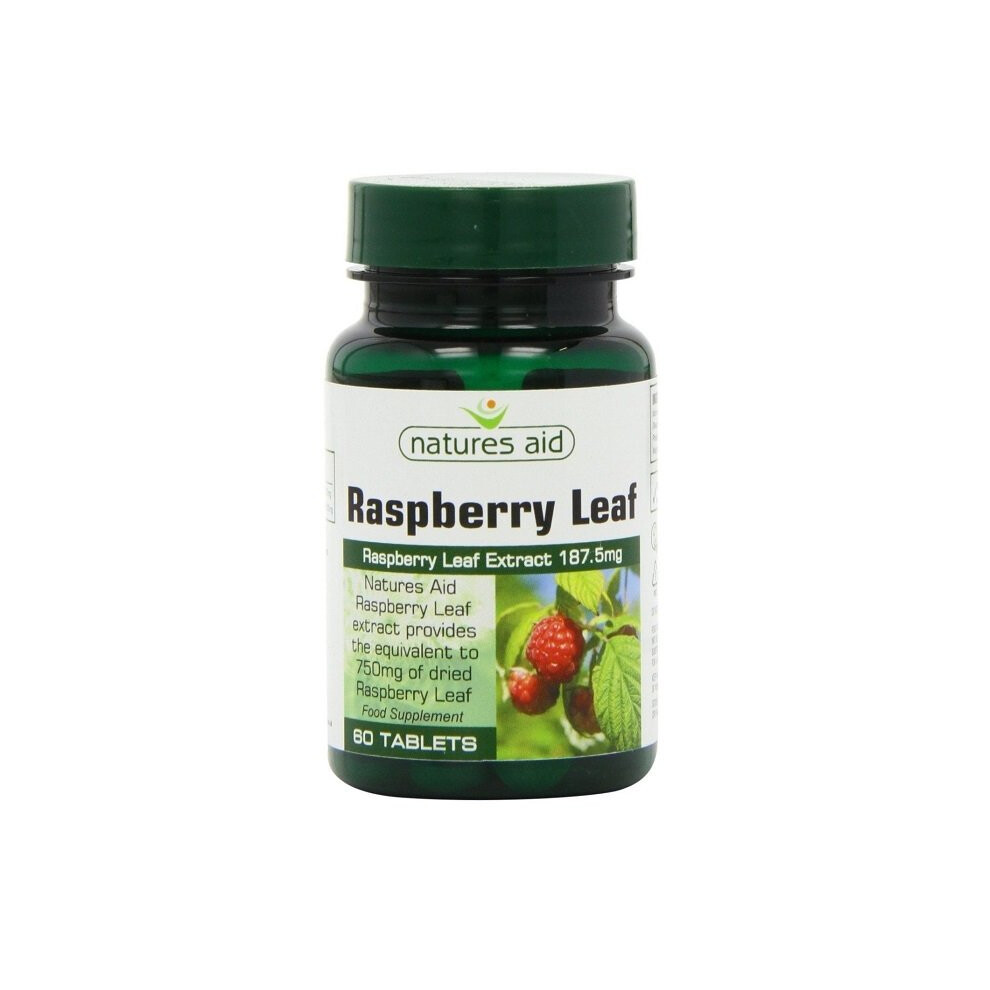 Natures Aid Raspberry Leaf 375Mg (750Mg Equivalent) 60 Tablets