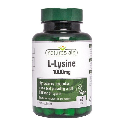Natures Aid Natures Aid L-Lysine 1000mg 60 Tablets
