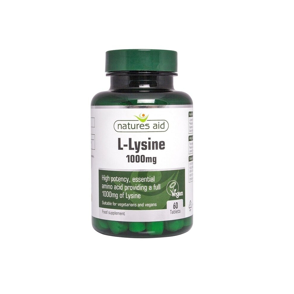 Natures Aid L-Lysine 1000mg 60 Tablets