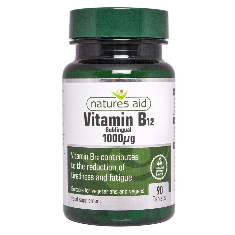 Natures Aid Vitamin B12 1000ug 90 Tablets