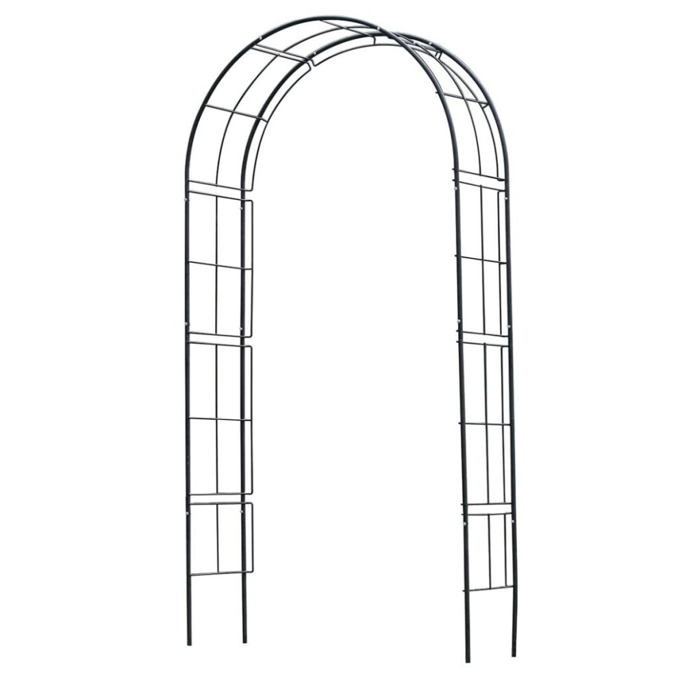 Nature Garden Arch Metal Black 6040802