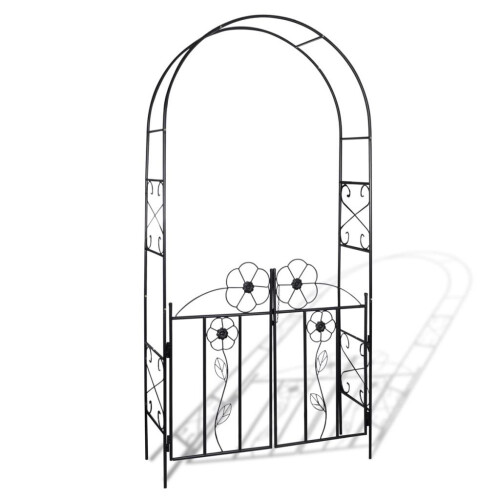 VidaXL vidaXL Garden Arch Door Climbing Plants Outdoor Patio Arbour Pergola Archway