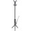 VidaXL New Portable Bedroom Metal Black Coat Stand Hat Rack Hall Holder Hanger Hooks 1