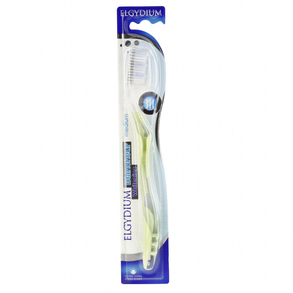 Elgydium Whitening Toothbrush Medium Colours Will Vary