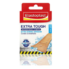 Elastoplast Tough Waterproof Fabric Plasters 12