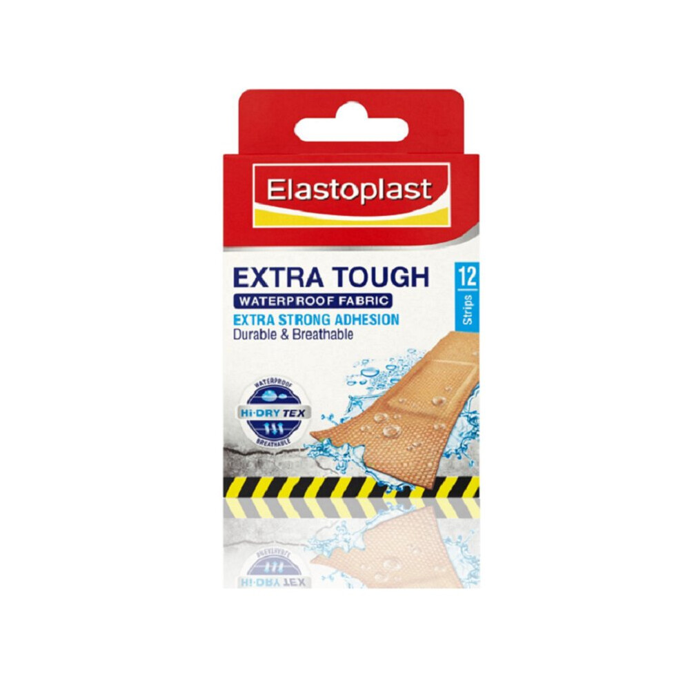 Elastoplast Tough Waterproof Fabric Plasters 12