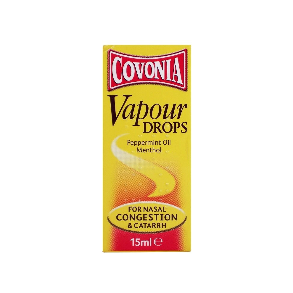 Covonia Vapour Drops Peppermint Oil & Menthol 15ml