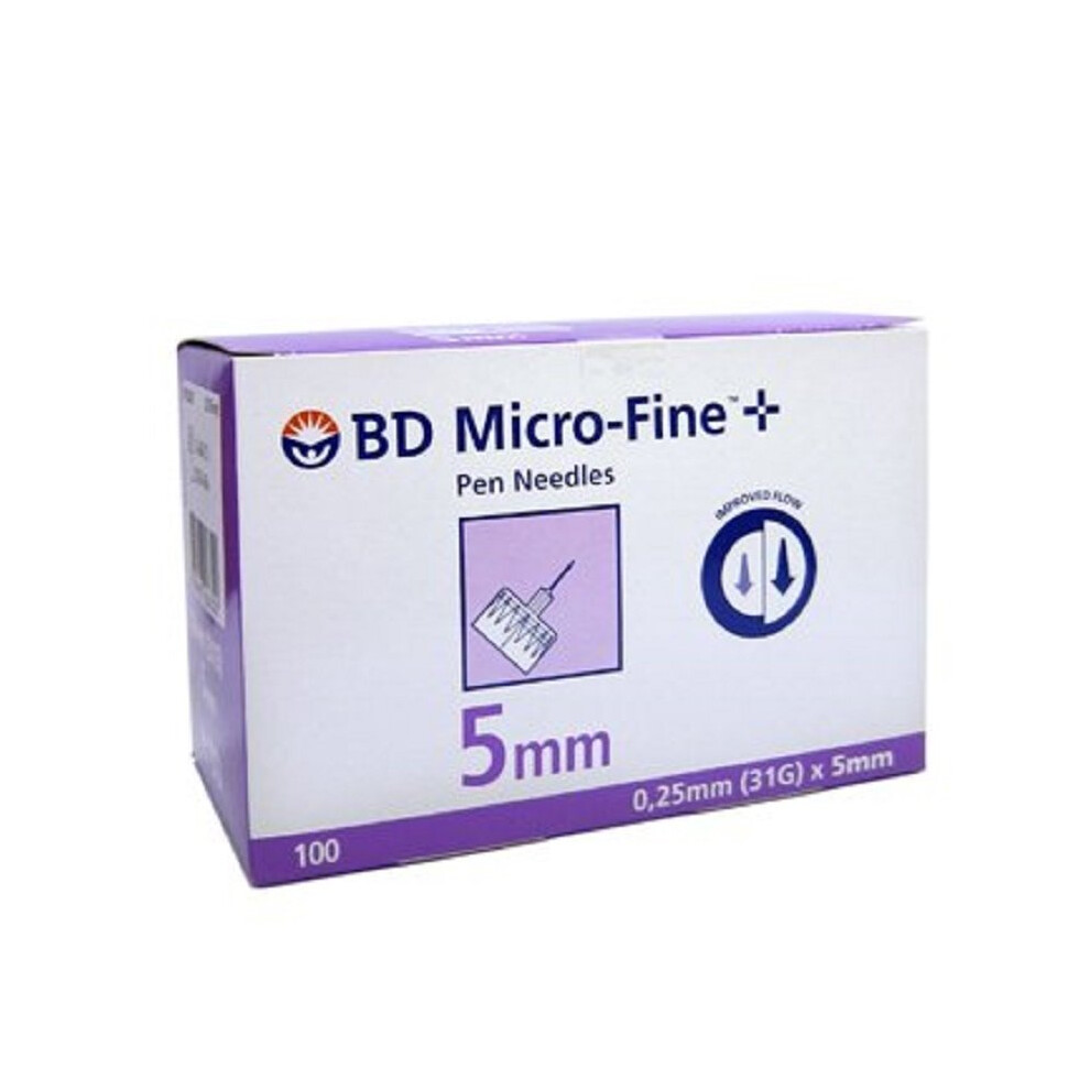 BD Micro-fine Pen Needles 5mm/31 G Plus Needles 100 Pack