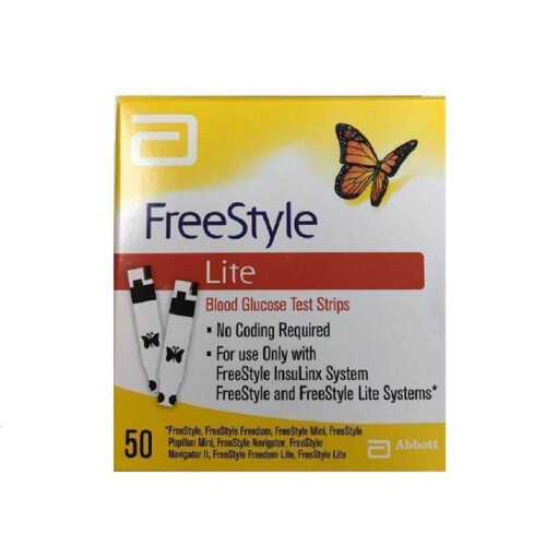 Abbott FreeStyle Lite 50 Blood Glucose Test Strips