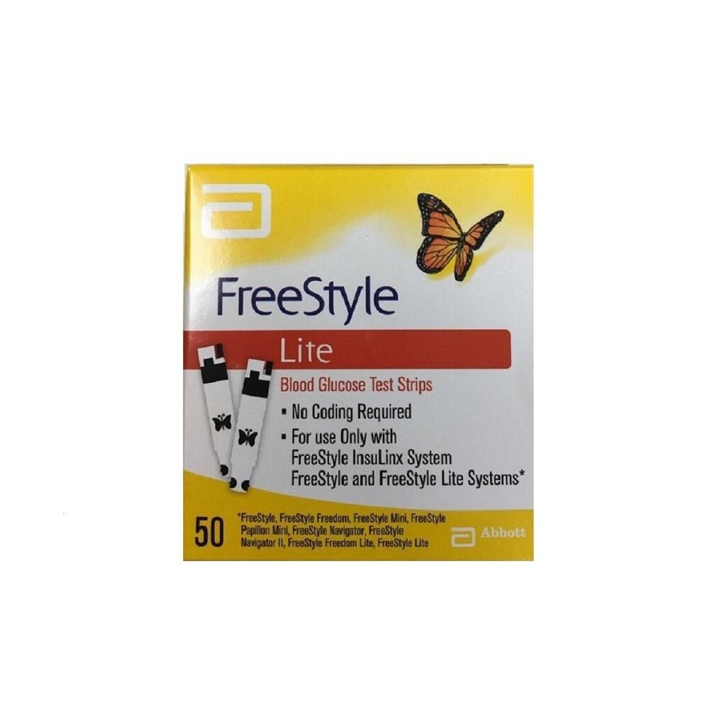 Abbott Freestyle Lite 50 Blood Glucose Test Strips