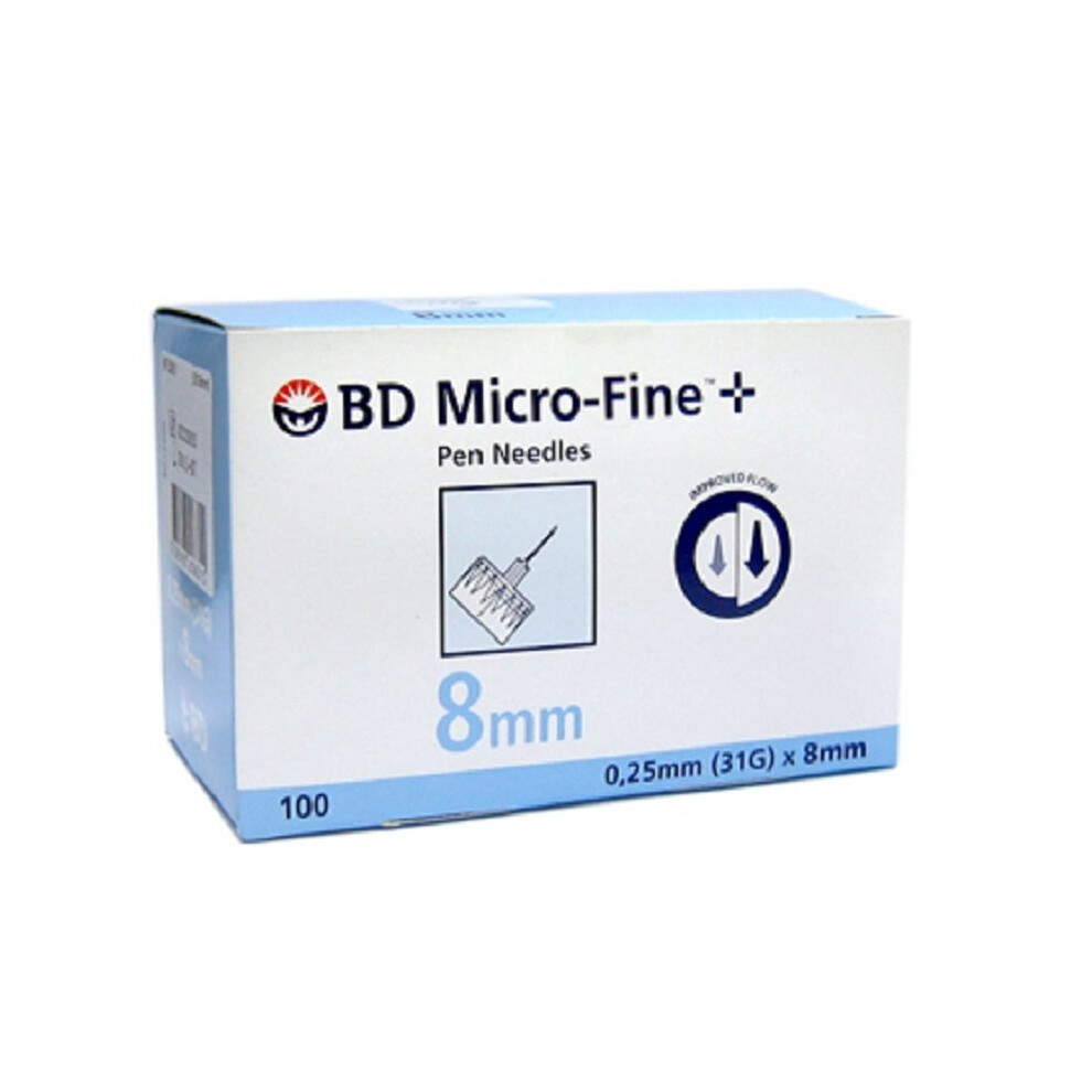 BD Micro-Fine Pen Needles 8mm/31G Plus Needle (short) 100 Pack