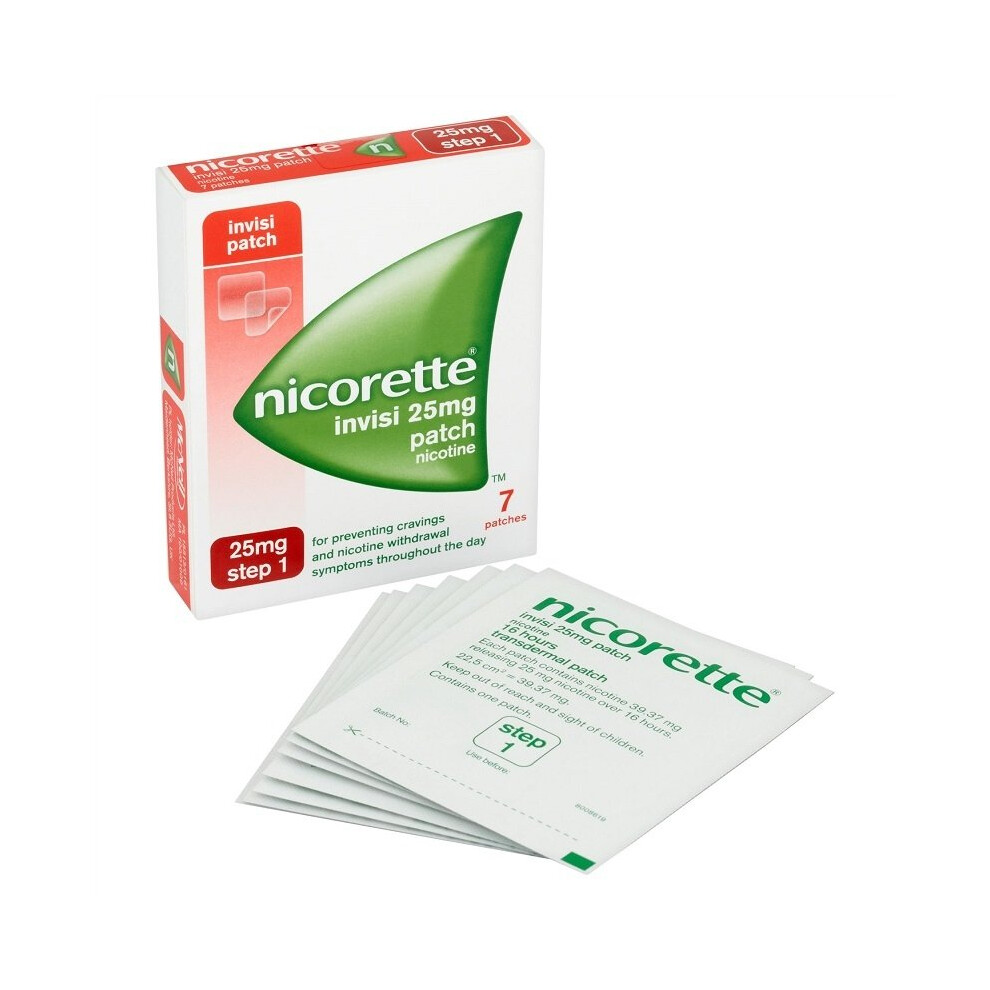 Nicorette Invisi Patch 25mg Step 1 - 7 Patches