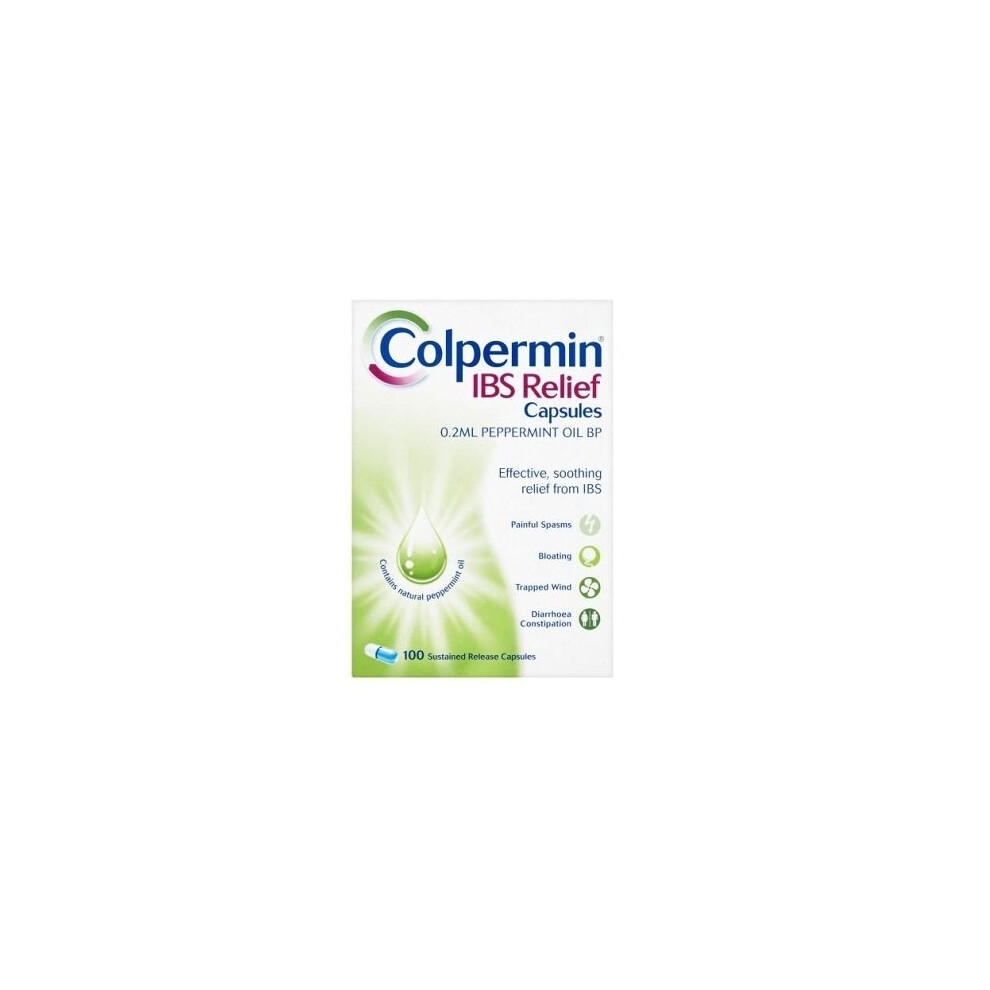 Colpermin IBS Relief 0.2ml Peppermint Oil BP 100 Capsules