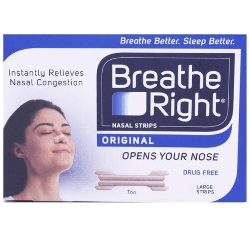 Breathe Right Nasal Strips Tan 30 - Large