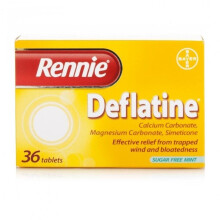 Rennie Deflatine Sugar Free Mint 36 Tablets
