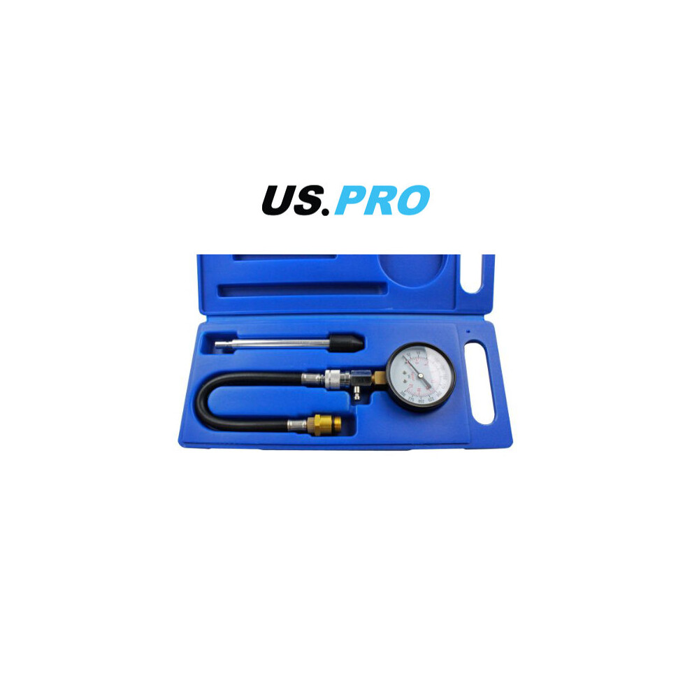 US PRO Tools Compression Tester Set For Petrol Engines 0-300psi 5323