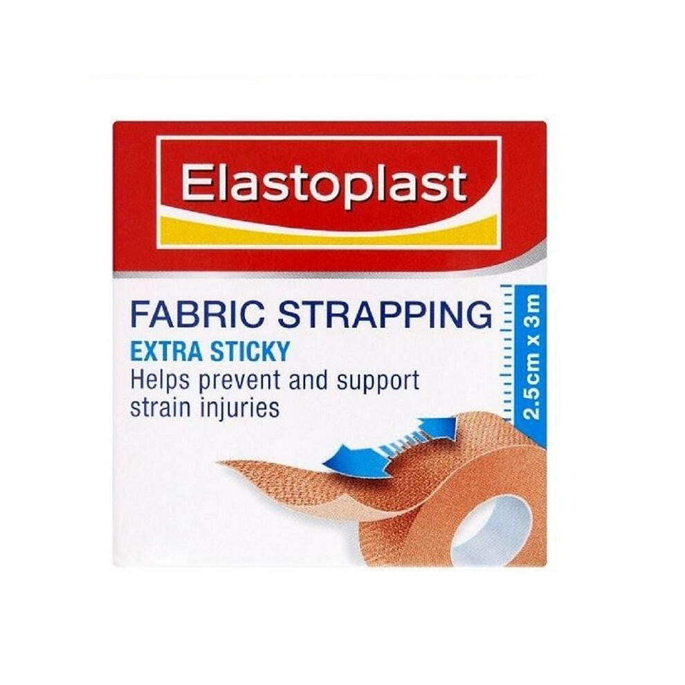 Elastoplast 2.5cm x 3m Fabric Strapping