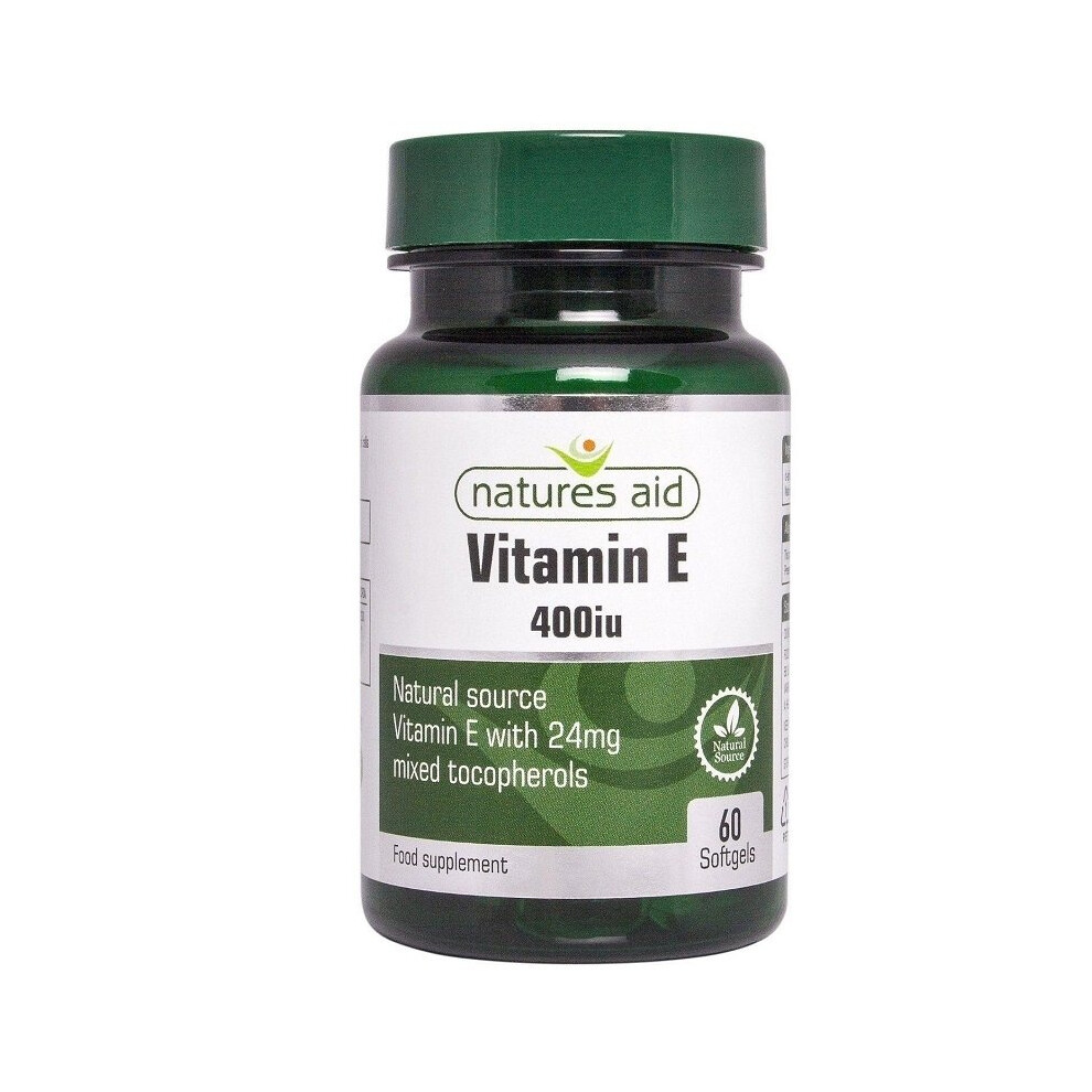 Natures Aid Vitamin E 400iu 60 Softgels