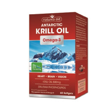 Natures Aid Antarctic Krill Oil Omega-3 60 Softgels