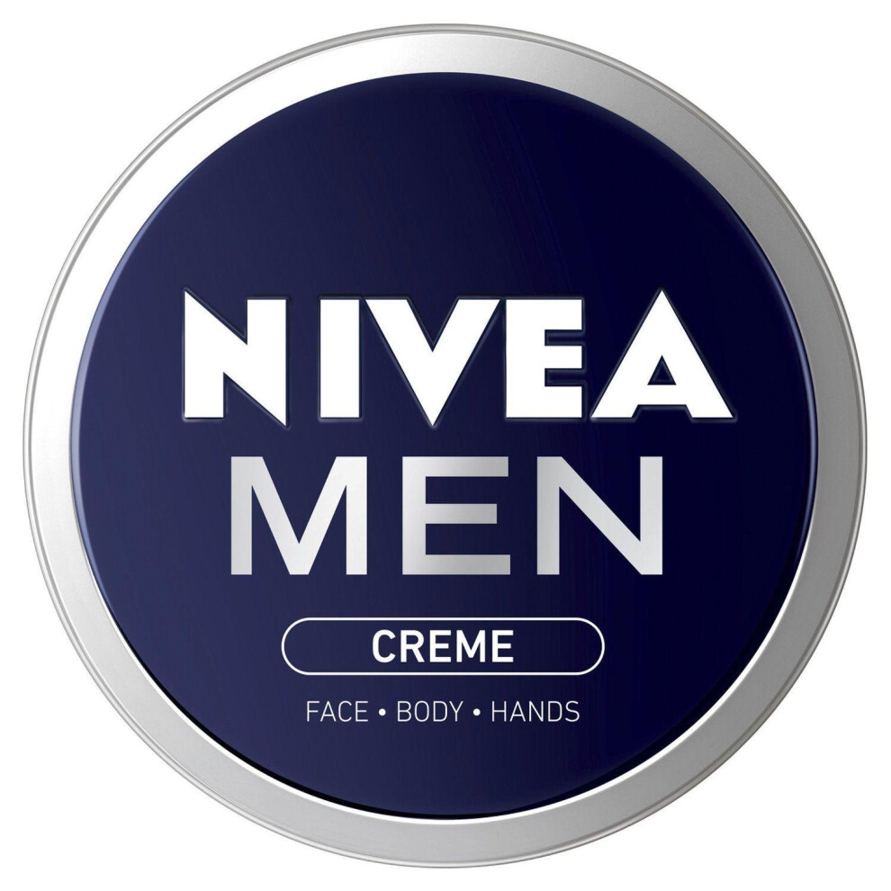 NIVEA MEN Creme 150ml - Hydrating, Non-Greasy, Fast-Absorbing Moisturizer for Face, Body & Hands