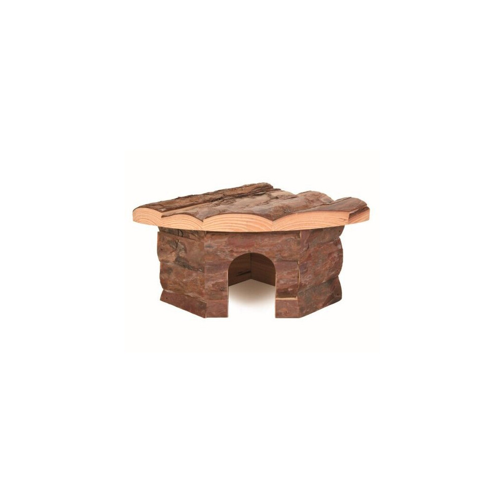 Trixie Natural Living Jesper Corner House, 21 x 10 x 15cm - House Small Hamster -  natural house corner trixie living jesper small hamster wooden