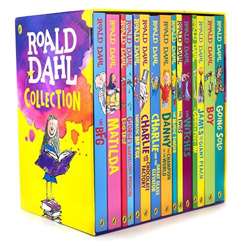 Roald Dahl: 15 books collection pack: The Witches, Matilda, The BFG, Going Solo, the Giraffe the Pelly and Me, The Magic Finger, James and the Gia...