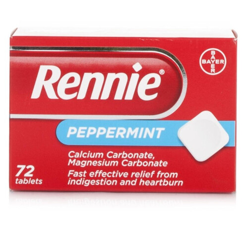 Rennie Peppermint Pack 72 Tablets