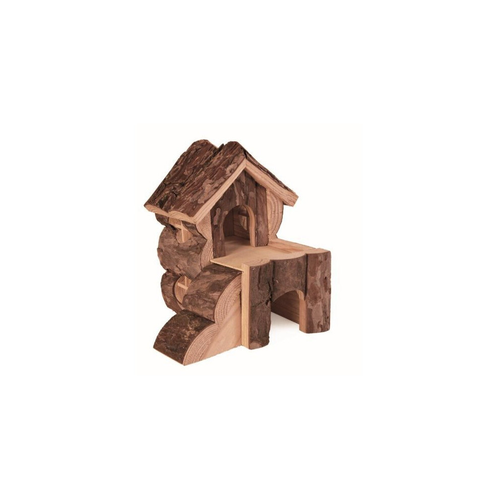 Trixie Bjork Log Cabin For Hamsters - House Natural Hamster Mice Animal -  bjork house trixie natural hamster hamsters mice log cabin animal