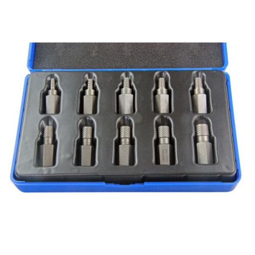 us pro US PRO 10pc Screw extractors Set, Removes Broken Studs Screws 3mm-11mm 1