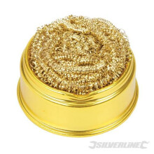 Silverline Soldering Tip Cleaning Ball & Base 60 x 60mm - 281271 Brass Wool -  tip soldering ball cleaning base silverline x 60mm 281271 brass wool