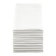 (12 Pack) MuslinZ White Muslin Squares