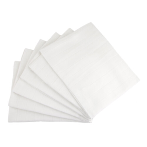 (6 Pack ) MuslinZ White Muslin Squares