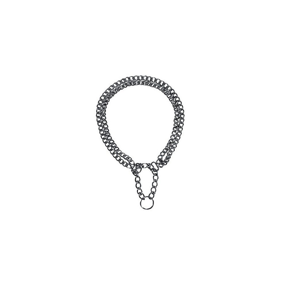 Dog Choke Chain, Double Row, With Strain Relief, 55 Cm/2.5mm - Chain Row Trixie -  chain dog row choke double trixie strain relief 55 mm collar cm25