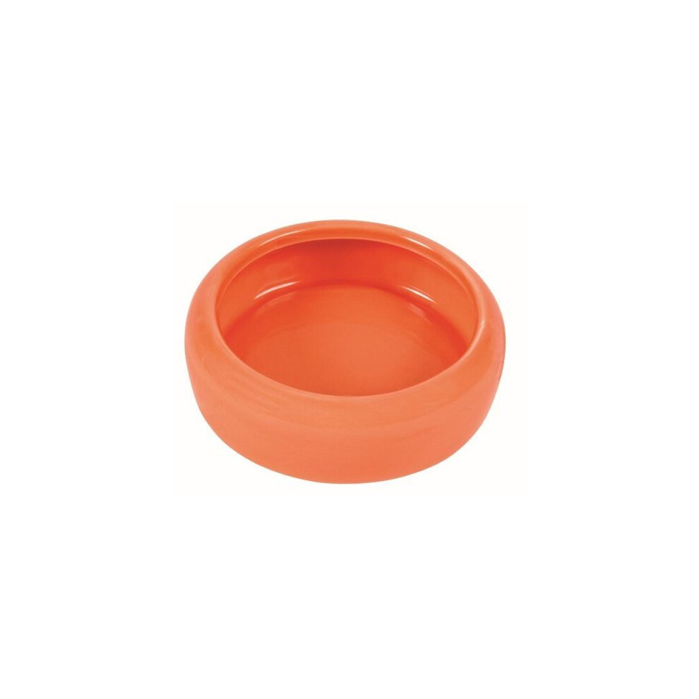 Trixie Ceramic Bowl With Rounded Rim For Guinea Pig, 200ml - Pig 200ml -  trixie ceramic bowl rounded rim guinea pig 200 ml