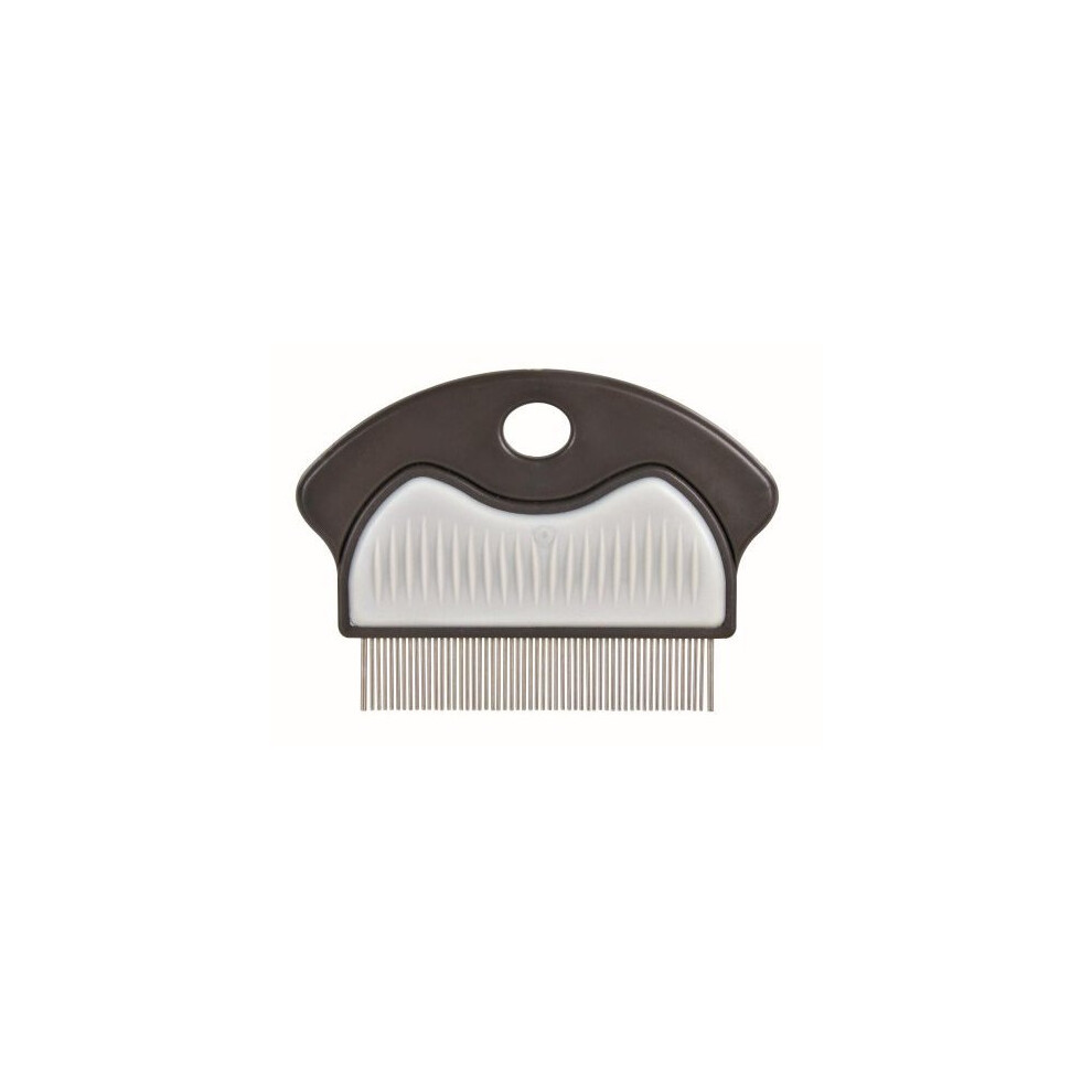 Trixie Flea And Dust Comb, 7cm Size - Comb Dog New 23761 Metal Plastic Handle -  trixie comb dog dust new 23761 metal plastic handle pet cat