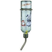 Trixie Honey & Hopper 500ml Glass Water Bottle for Small Animals – Bite-Proof Cap, Ball Valve & Secure Attachment (60447)