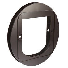 Sureflap Cat Flap Mounting Adapter, Brown - Adapter Adaptor - sureflap mounting brown cat adapter adaptor