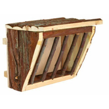 Trixie Hanging Hay Manger, 20 × 15 × 17cm - Mangercm Wood 17 Rack - hay trixie manger hanging cm wood 20 15 17 rack