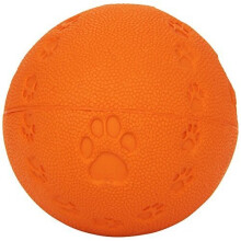 Trixie Natural Rubber Toy Dog Ball With Sound, 7 Cm- Random - Soundcm - trixie ball dog toy natural rubber sound 7 cm random
